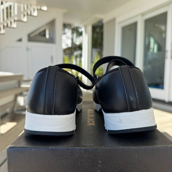 New ALL BLACK MJ Platform Ballet Flats Mary Jane Sneakers Black US 7 / EUR 37 - Picture 14 of 16